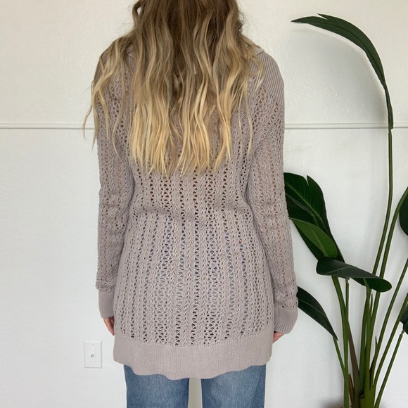 {Calvin Klein} open knit cowl neck sweater - Picture 5 of 9